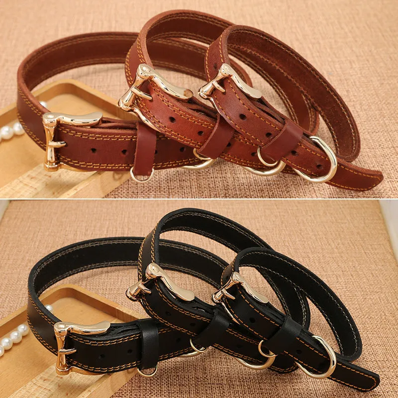 Handmade Leather Leather Dog Collar