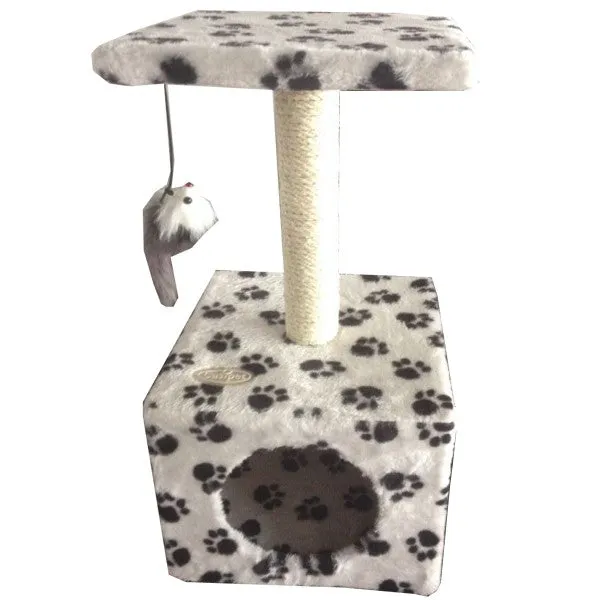 Haobay Velvet Colour Cube Studio Cat Post