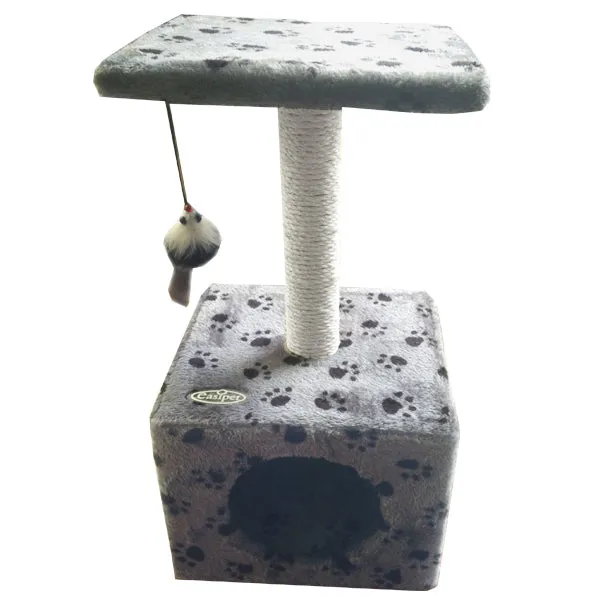 Haobay Velvet Colour Cube Studio Cat Post