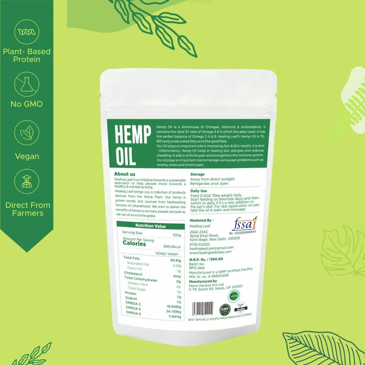 Hemp Oil for Pets (30ml)