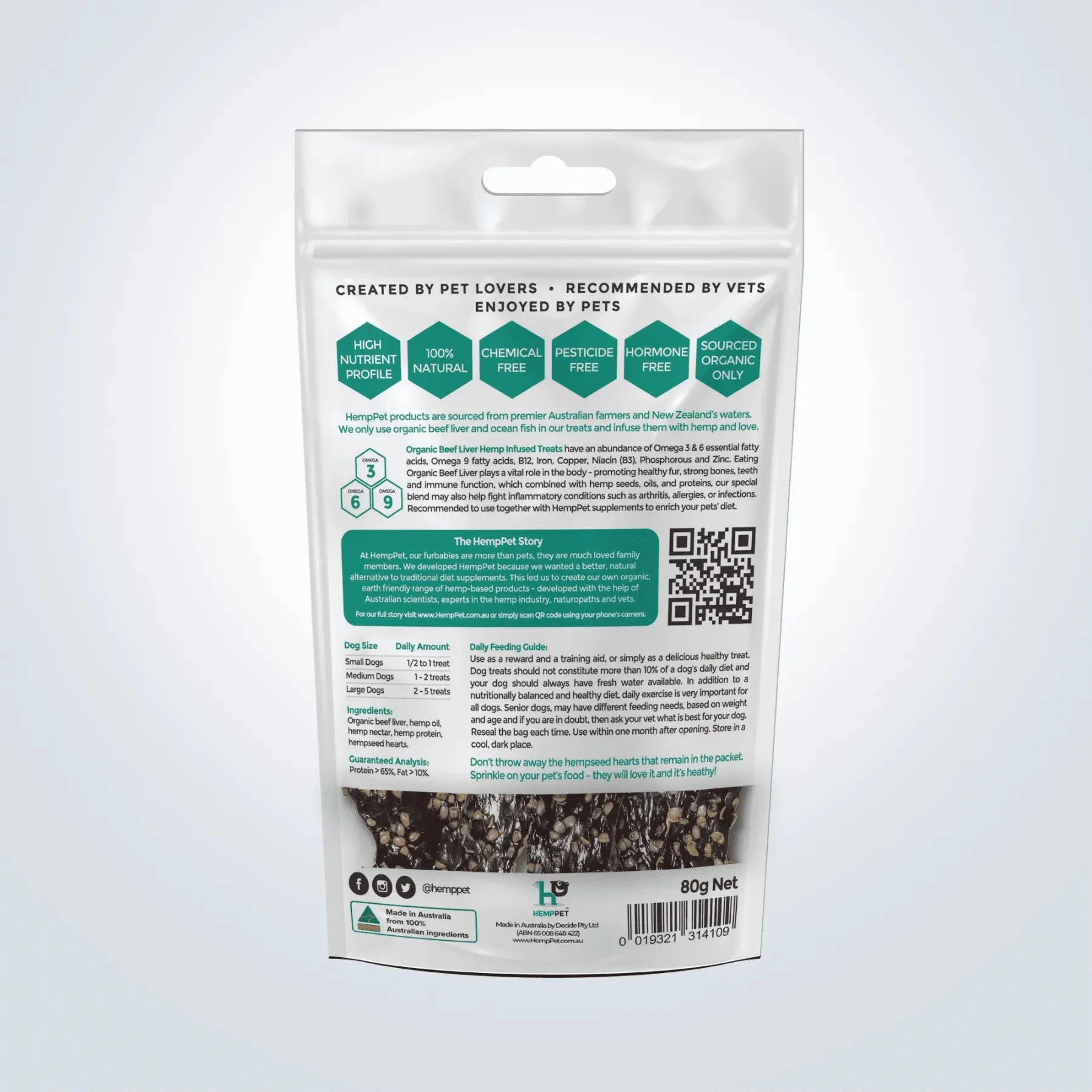 HempPet - Hemp Infused Organic Beef Liver Dog Treats