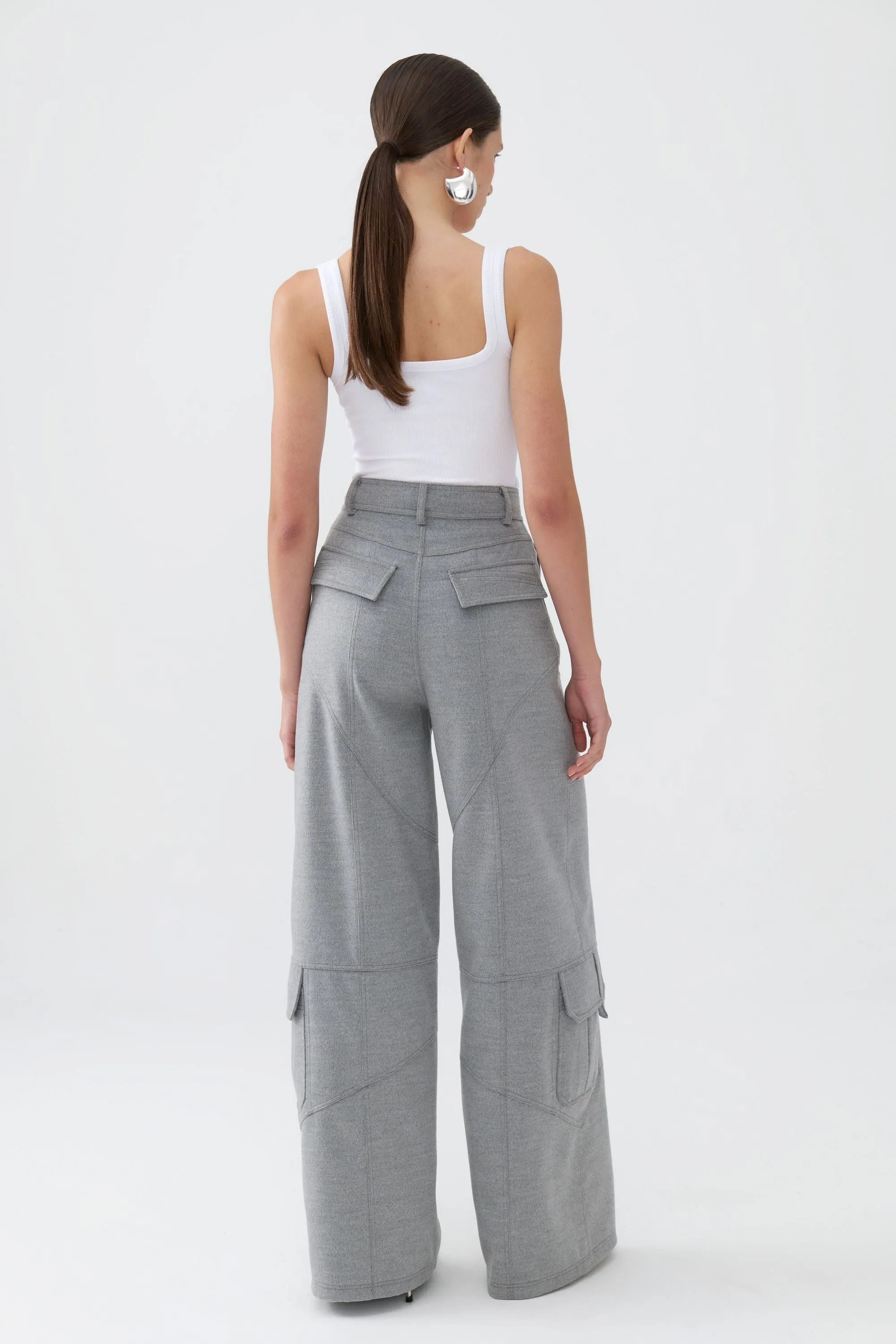 High Waisted Cargo Pants