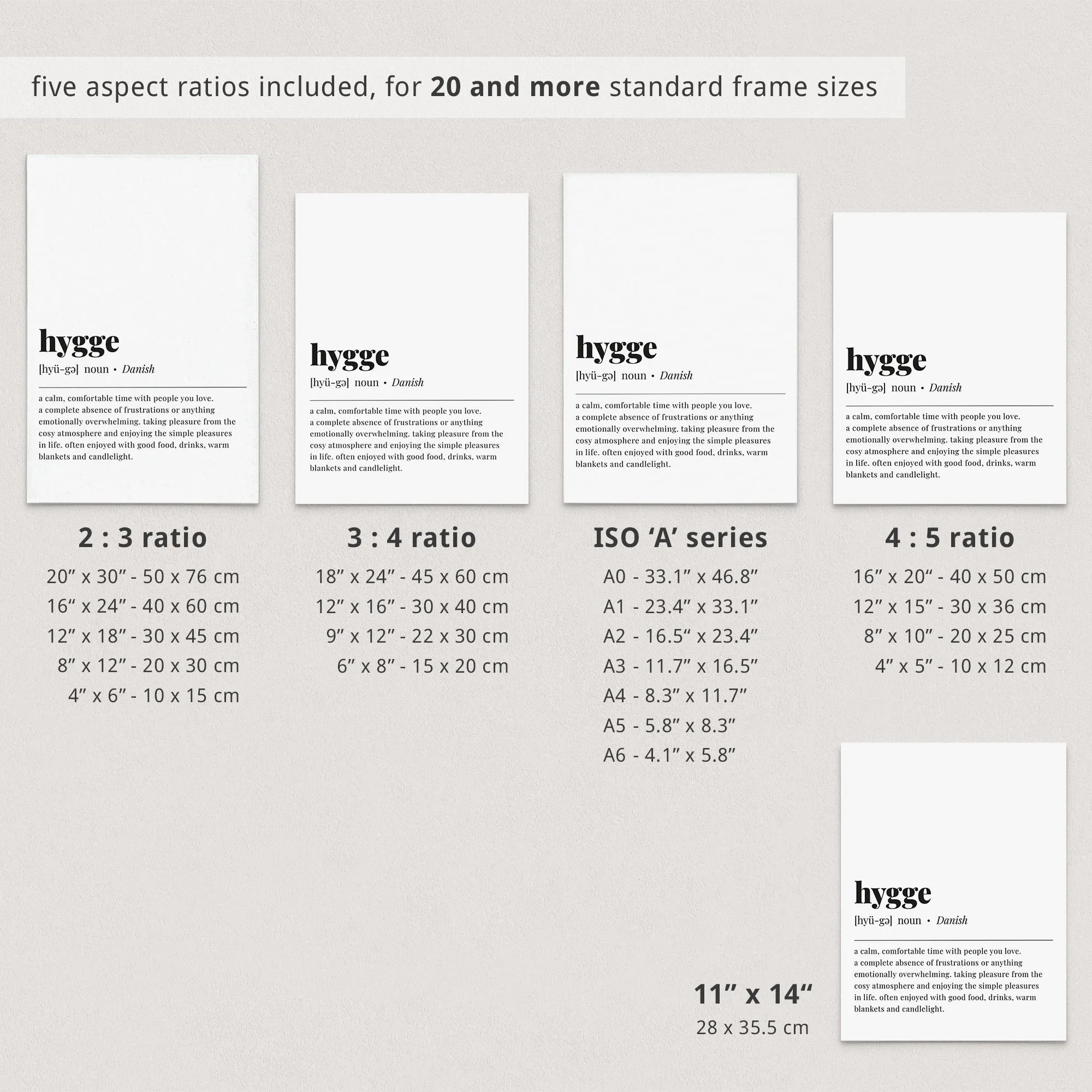 Hygge Definition Print Instant Download