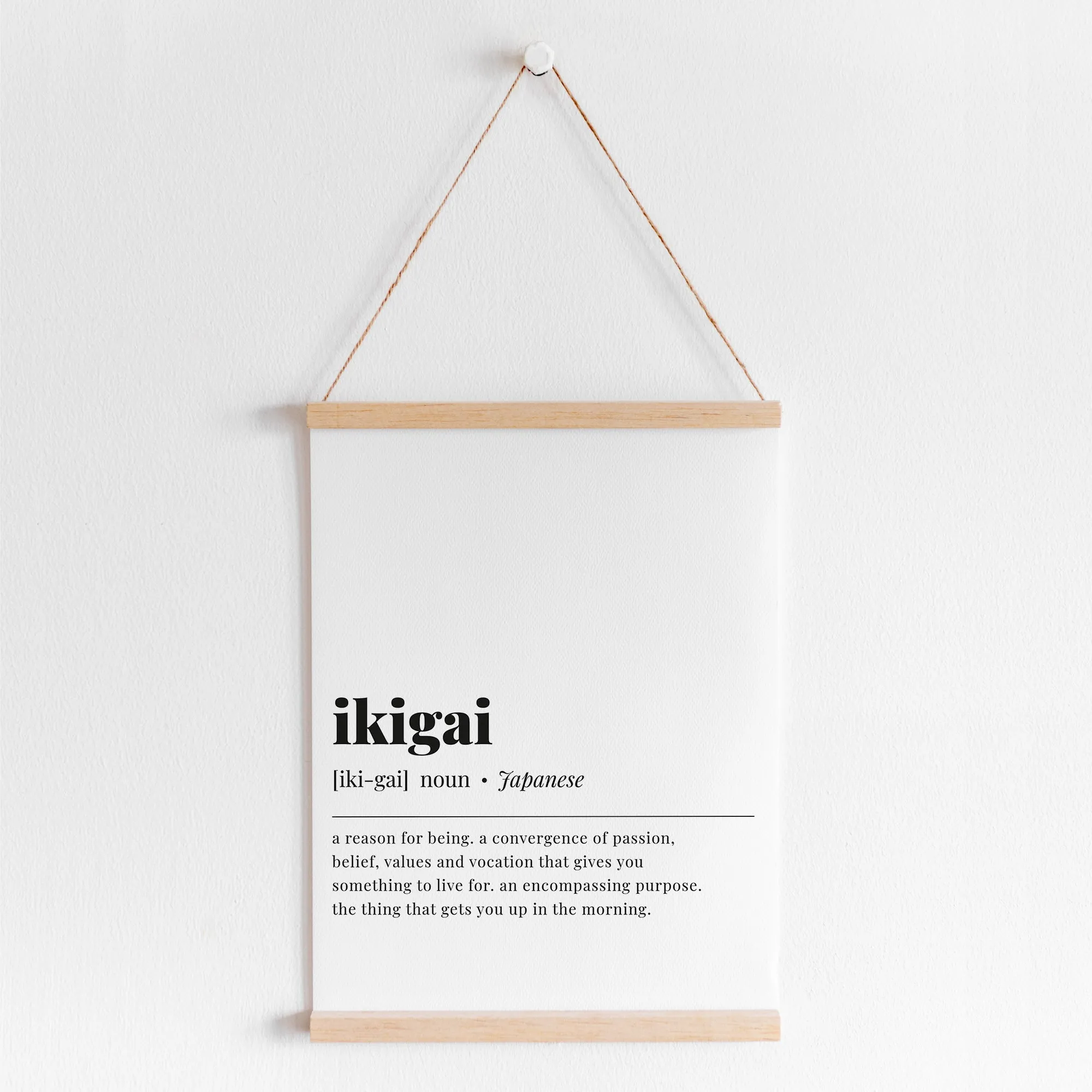 Ikigai Definition Print Instant Download