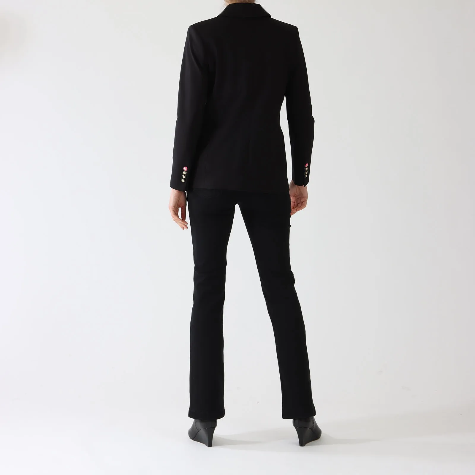 Ingrid Black Jersey Blazer