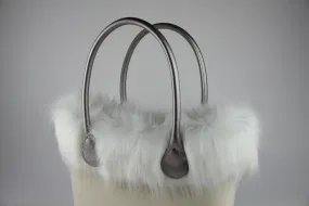 Ivory Faux Fox Fur Trim