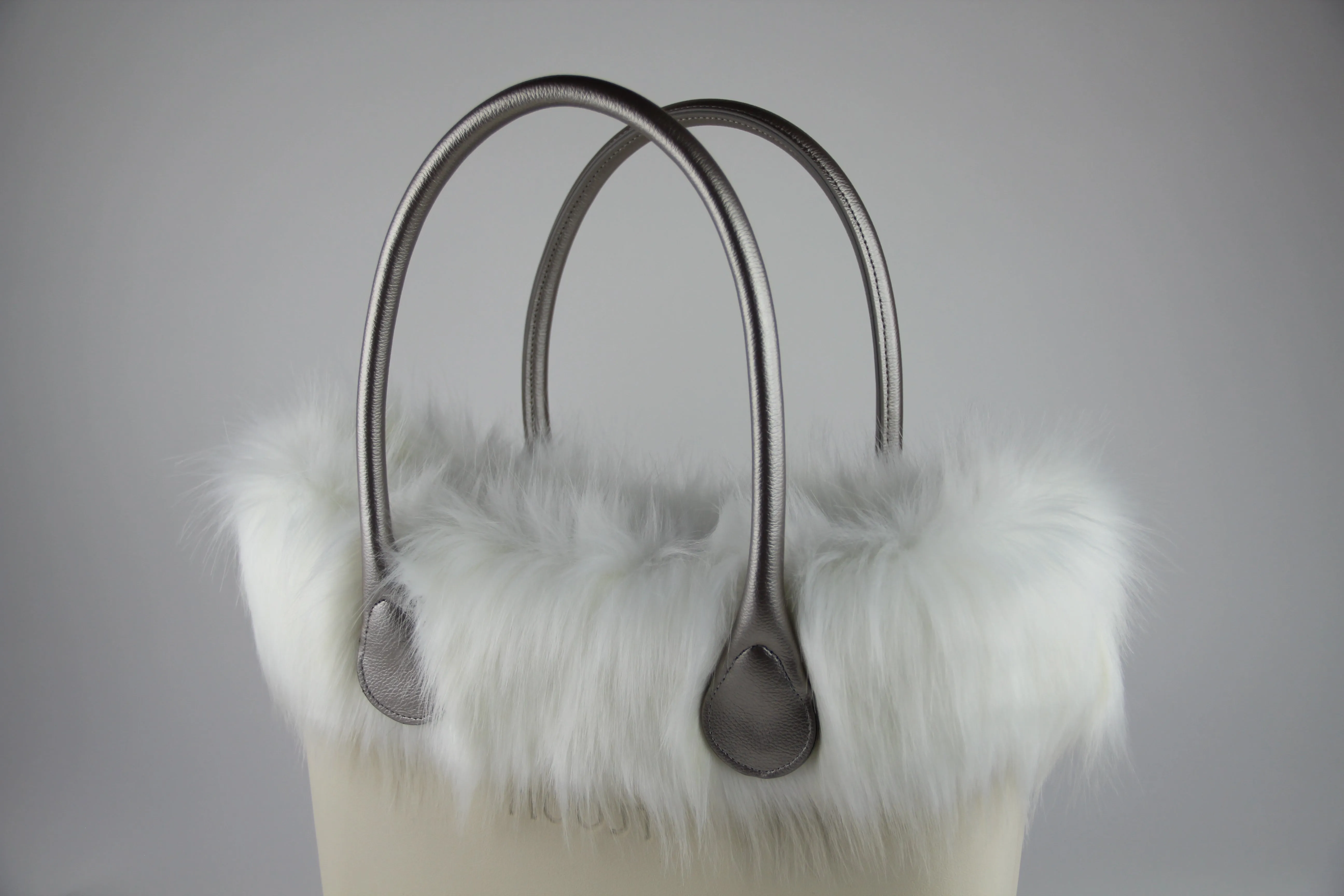 Ivory Faux Fox Fur Trim
