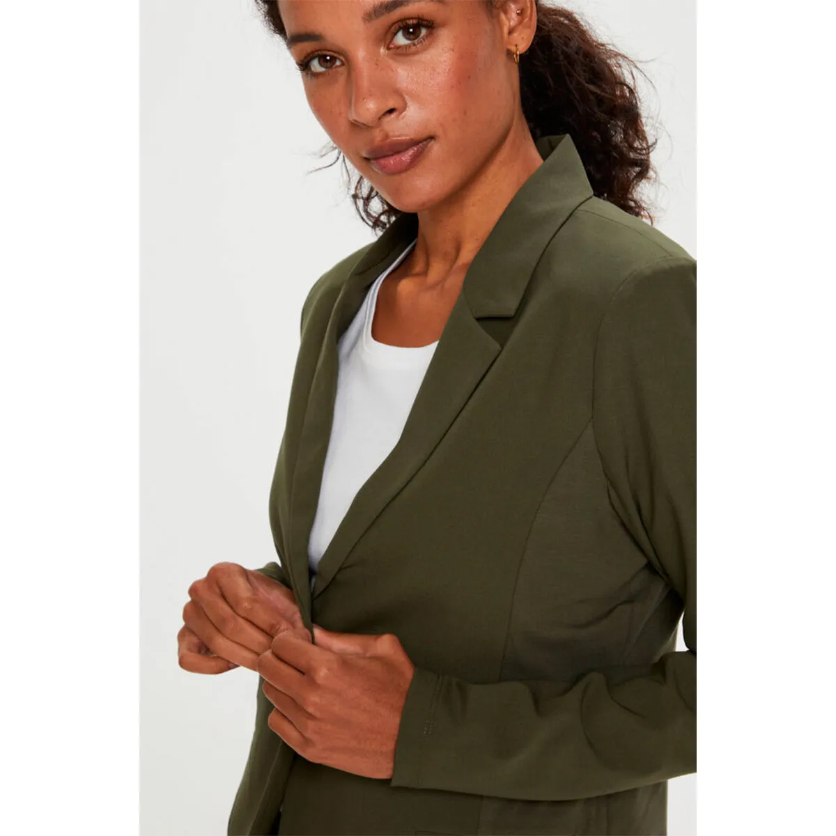 Jillian blazer grape leaf