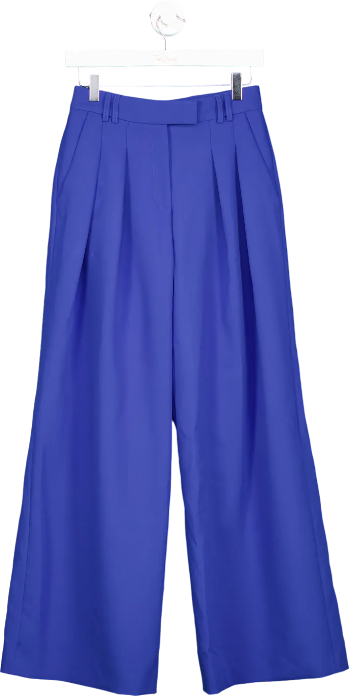 Karen Millen Blue Wide Leg Trousers UK 6