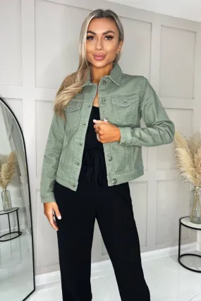 Khaki Lightweight Denim Jacket