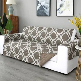 Khaki Mosaic Couch Protector
