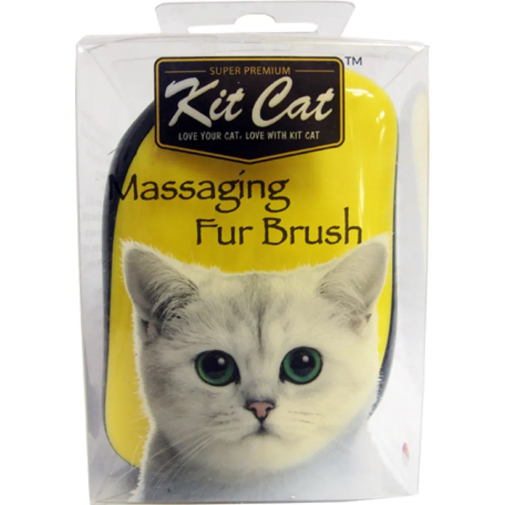 Kit Cat Massaging Fur Brush