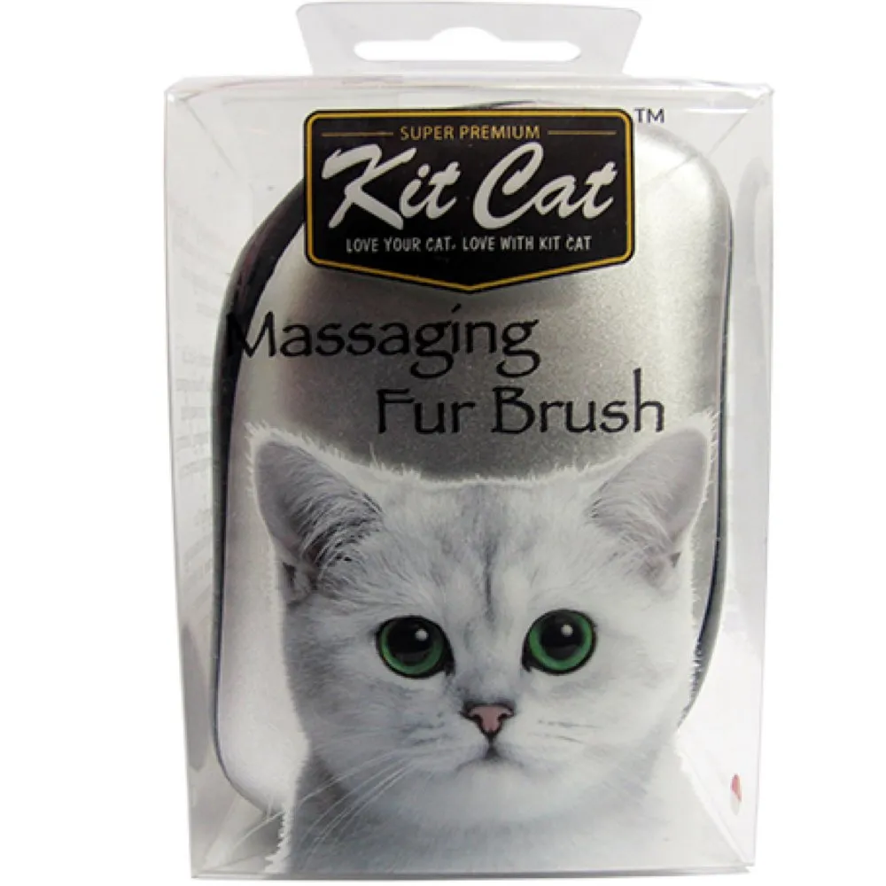 Kit Cat Massaging Fur Brush