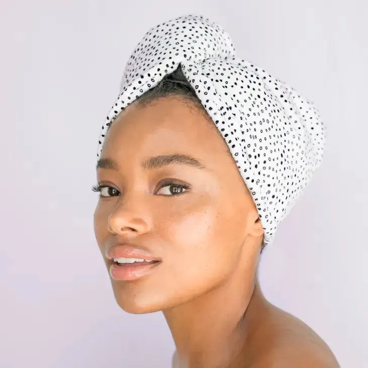 Kitsch Quick Dry Hair Towel - Micro Dot