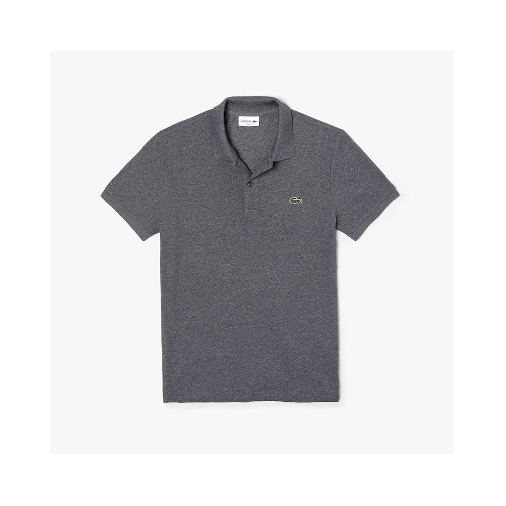 Lacoste Men's Petit Pique Slim Fit Polo Shirt Eclipse Jaspe PH4012 E8G