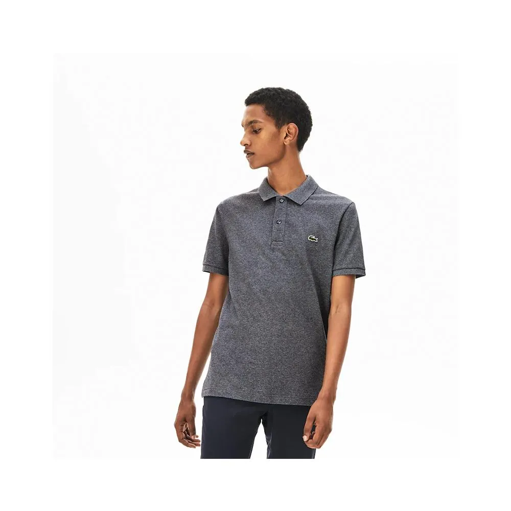 Lacoste Men's Petit Pique Slim Fit Polo Shirt Eclipse Jaspe PH4012 E8G