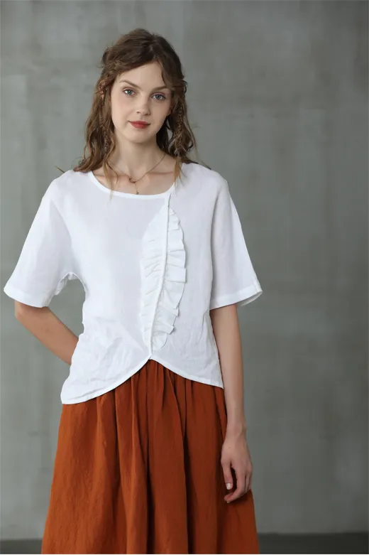 LATTE 67 | Linen tshirt