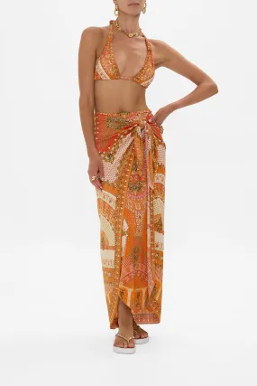 LAYERED LONG SARONG WITH FRONT TIE THE OBELISK GATE
