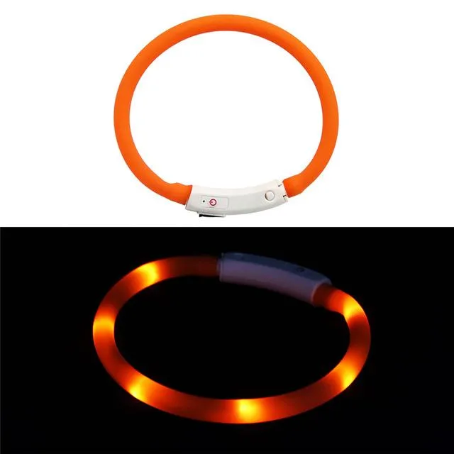 LED Lighted Collars to Keep Pets SAFE at Night!  Rechargeable *
