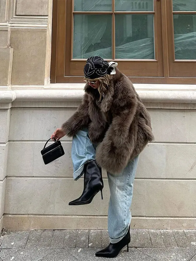 Lesley Luxury Faux Fur Coat