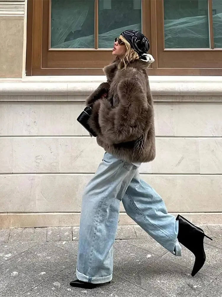 Lesley Luxury Faux Fur Coat
