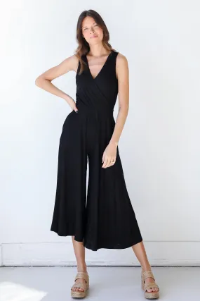 Let's Get Together Surplice Jumpsuit