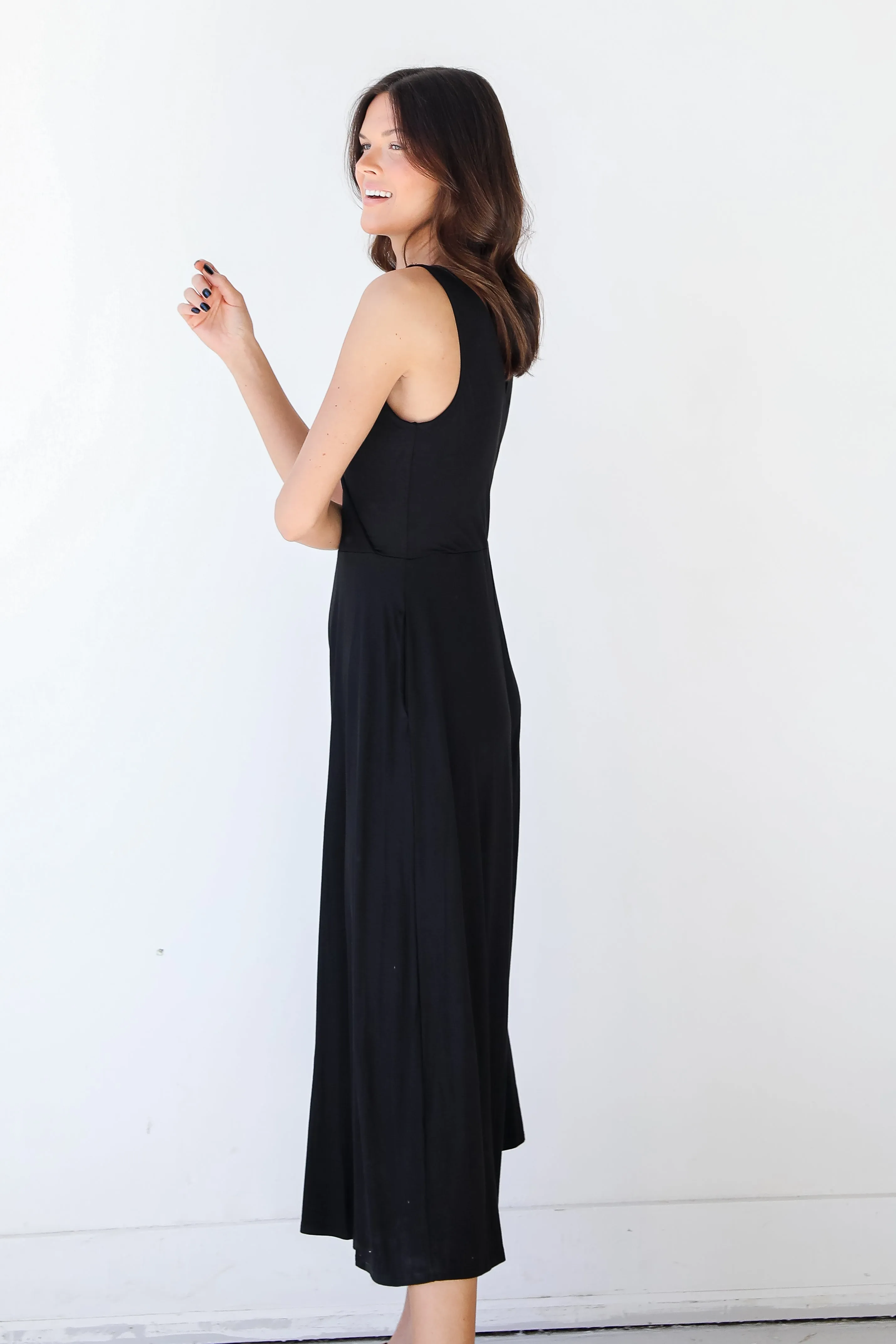 Let's Get Together Surplice Jumpsuit