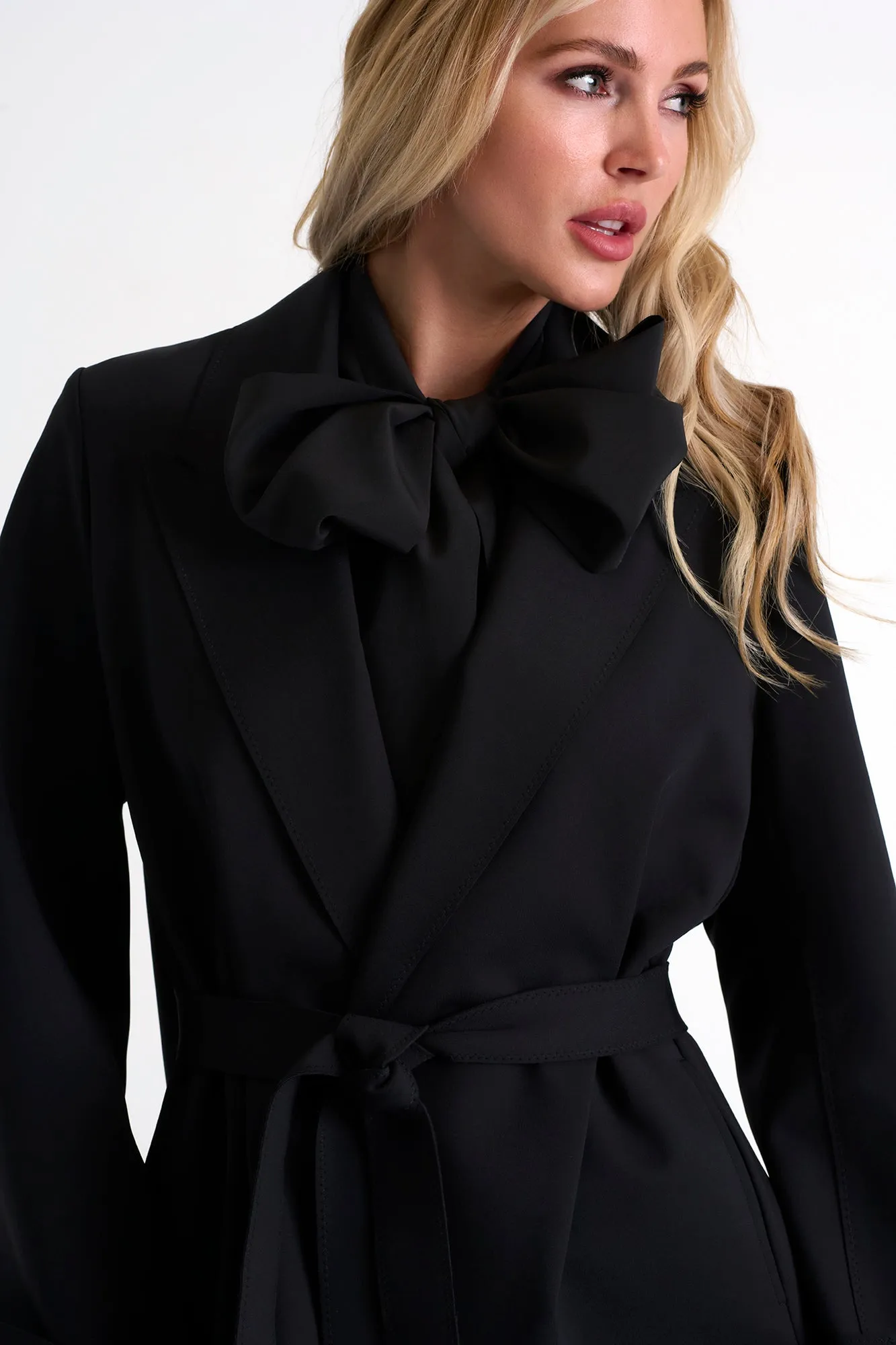 Long Coat With Tie Belt - 52467-80-800