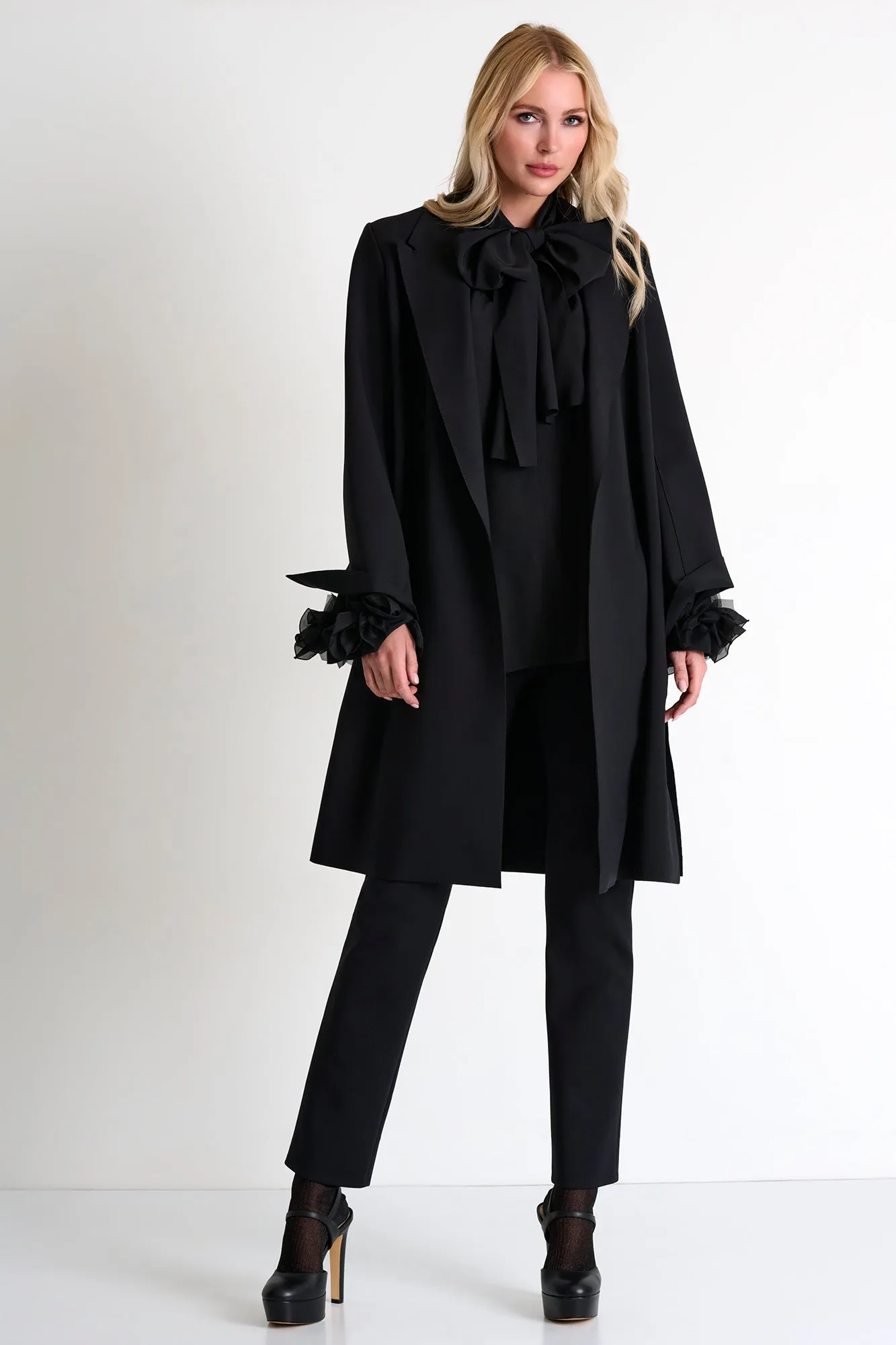 Long Coat With Tie Belt - 52467-80-800