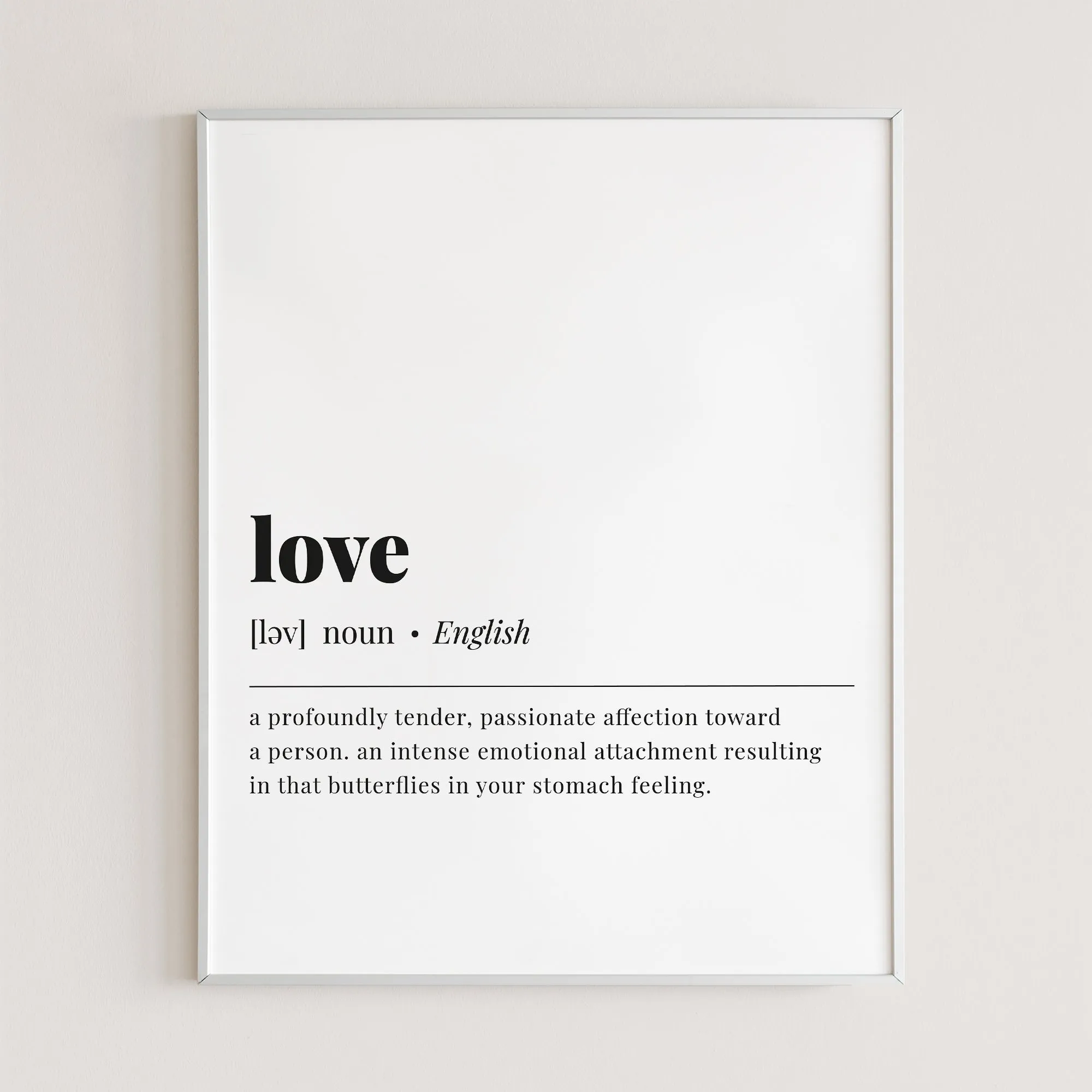 Love Definition Print Instant Download