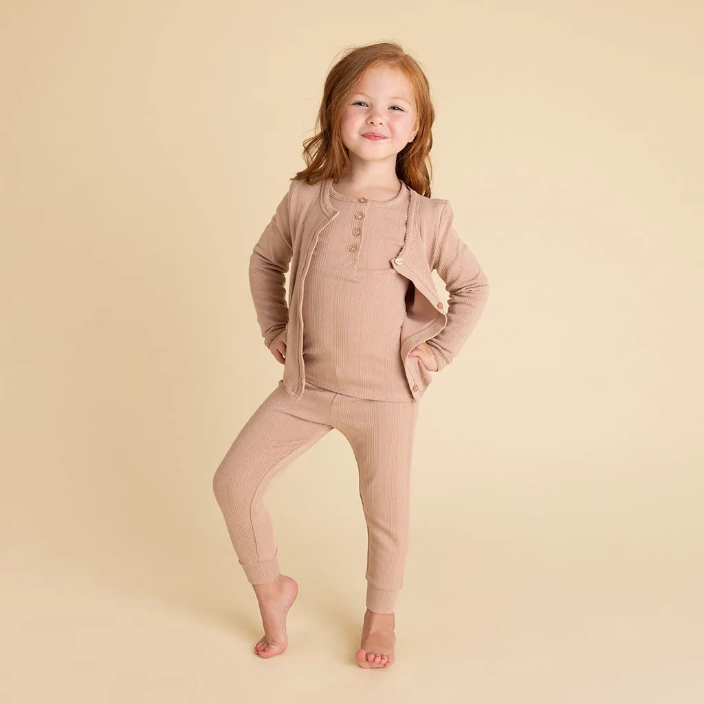 Macchiato Pointelle Cardigan