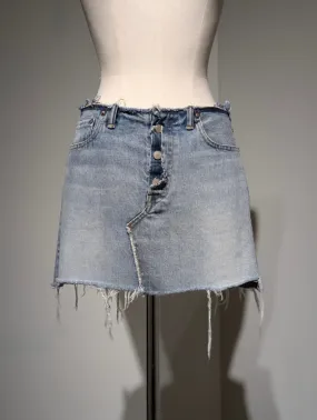 MADISONBLUE  5POKET DENIM MINI SKIRT(VW)