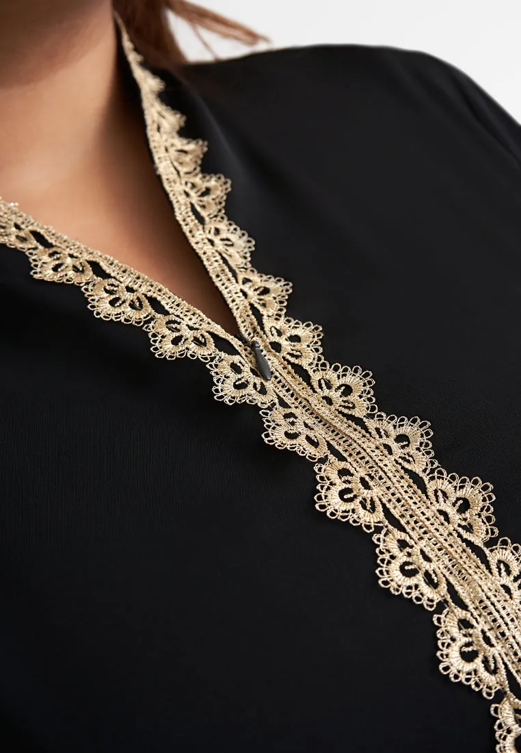 Maharani Elegant Gold Trim Kebarung Set