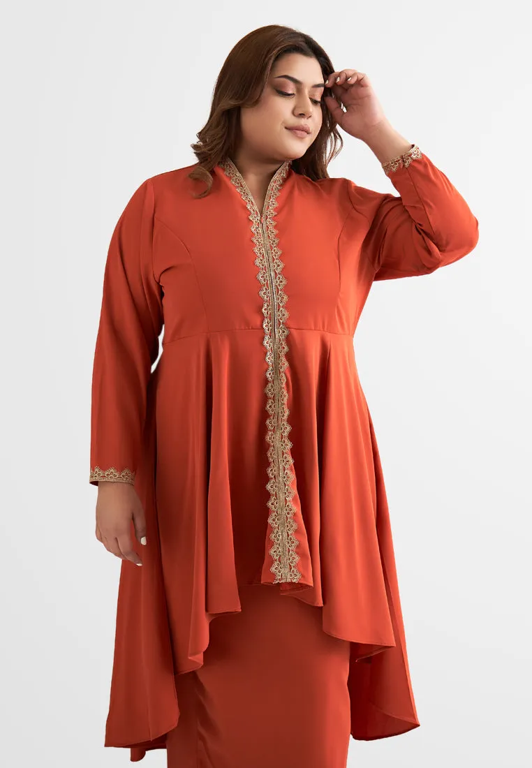 Maharani Elegant Gold Trim Kebarung Set