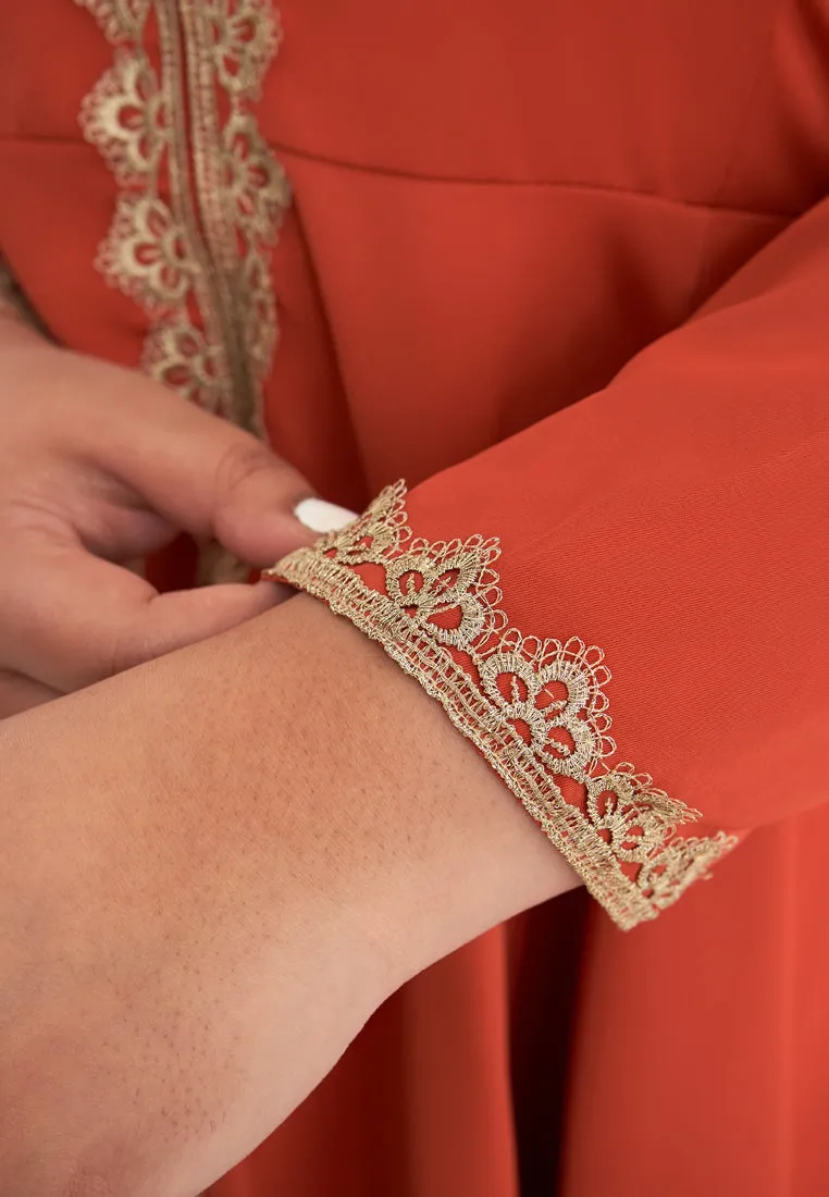 Maharani Elegant Gold Trim Kebarung Set