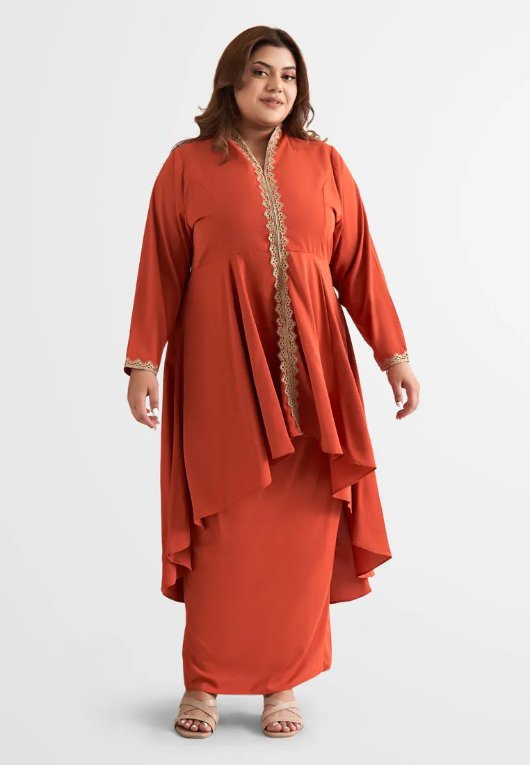 Maharani Elegant Gold Trim Kebarung Set