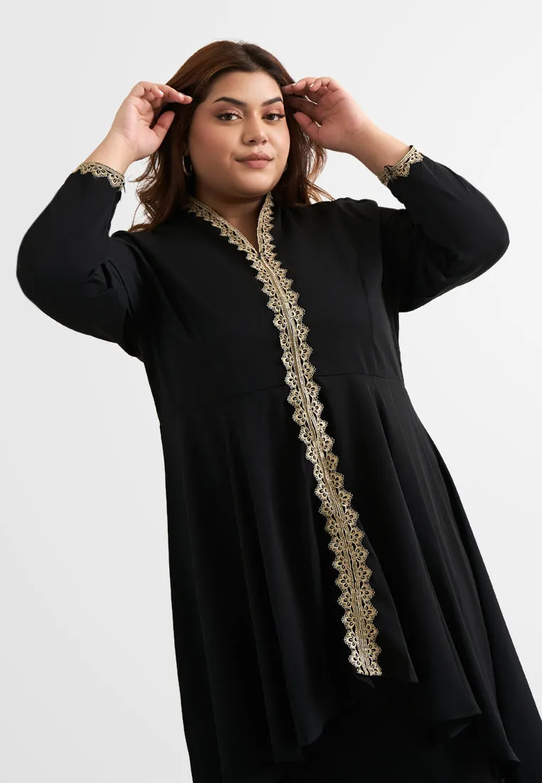 Maharani Elegant Gold Trim Kebarung Set