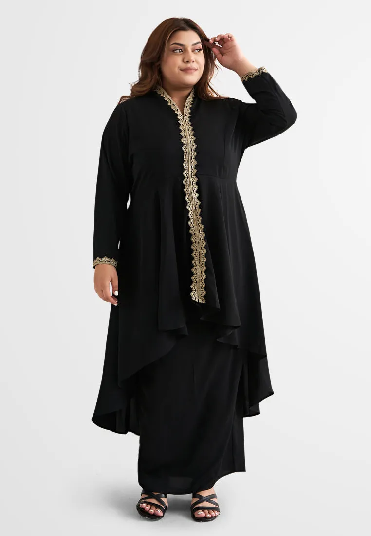 Maharani Elegant Gold Trim Kebarung Set