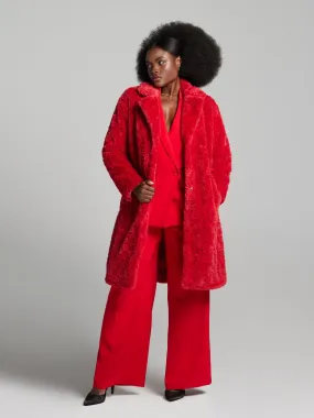 Maxine Faux-Fur Midi Coat
