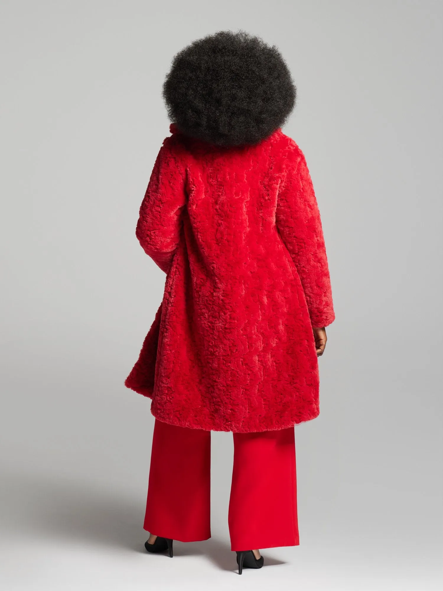 Maxine Faux-Fur Midi Coat