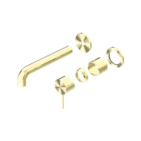 MECCA WALL BASIN/BATH MIXER SEPARATE BACK PLATE 120MM TRIM KITS ONLY BRUSHED GOLD