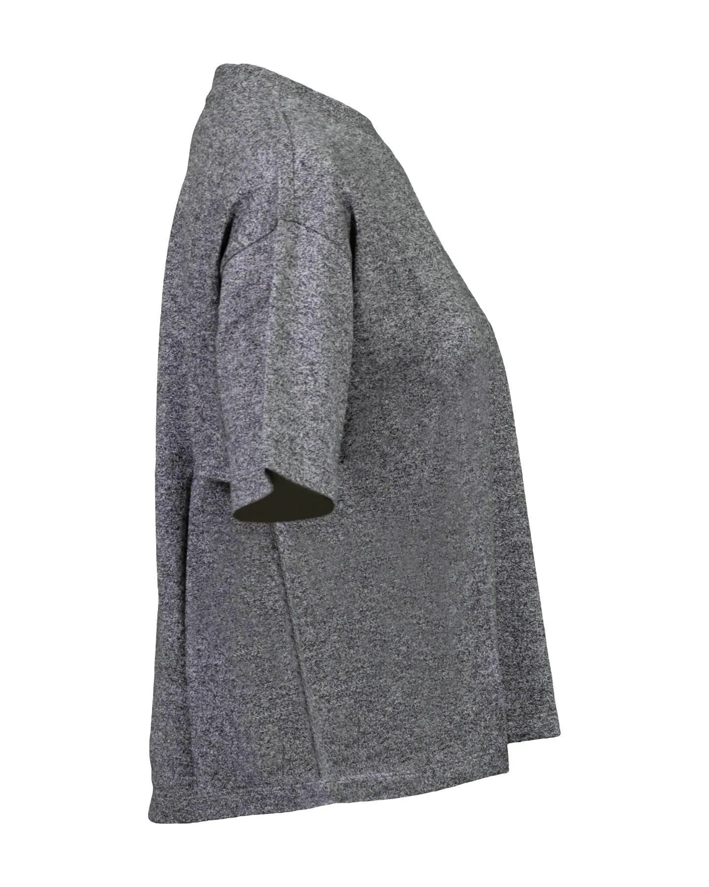 Melange Crew Neck Top