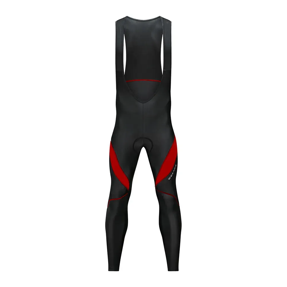 Men's Summer Breathable Cycling Bib Pants Mountain Bike Zipper Cycling Tights Pro Team Gel Padded MTB Bike Long Pants