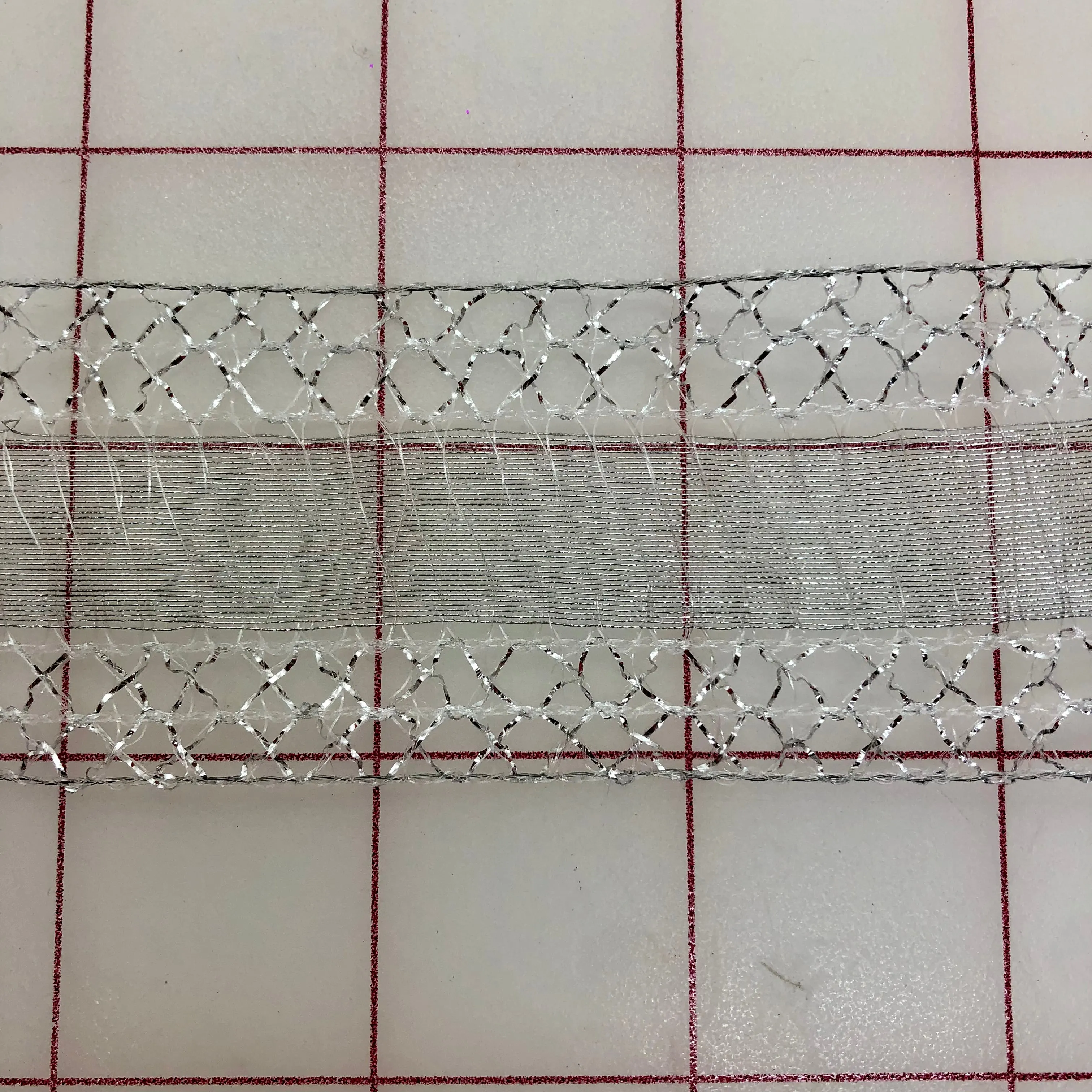 Metallic Trim - 1.5-inch Silver Wired Ribbon Close-Out
