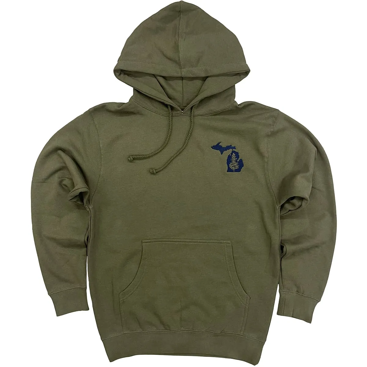 Michigan Embroidered Tree Hoodie