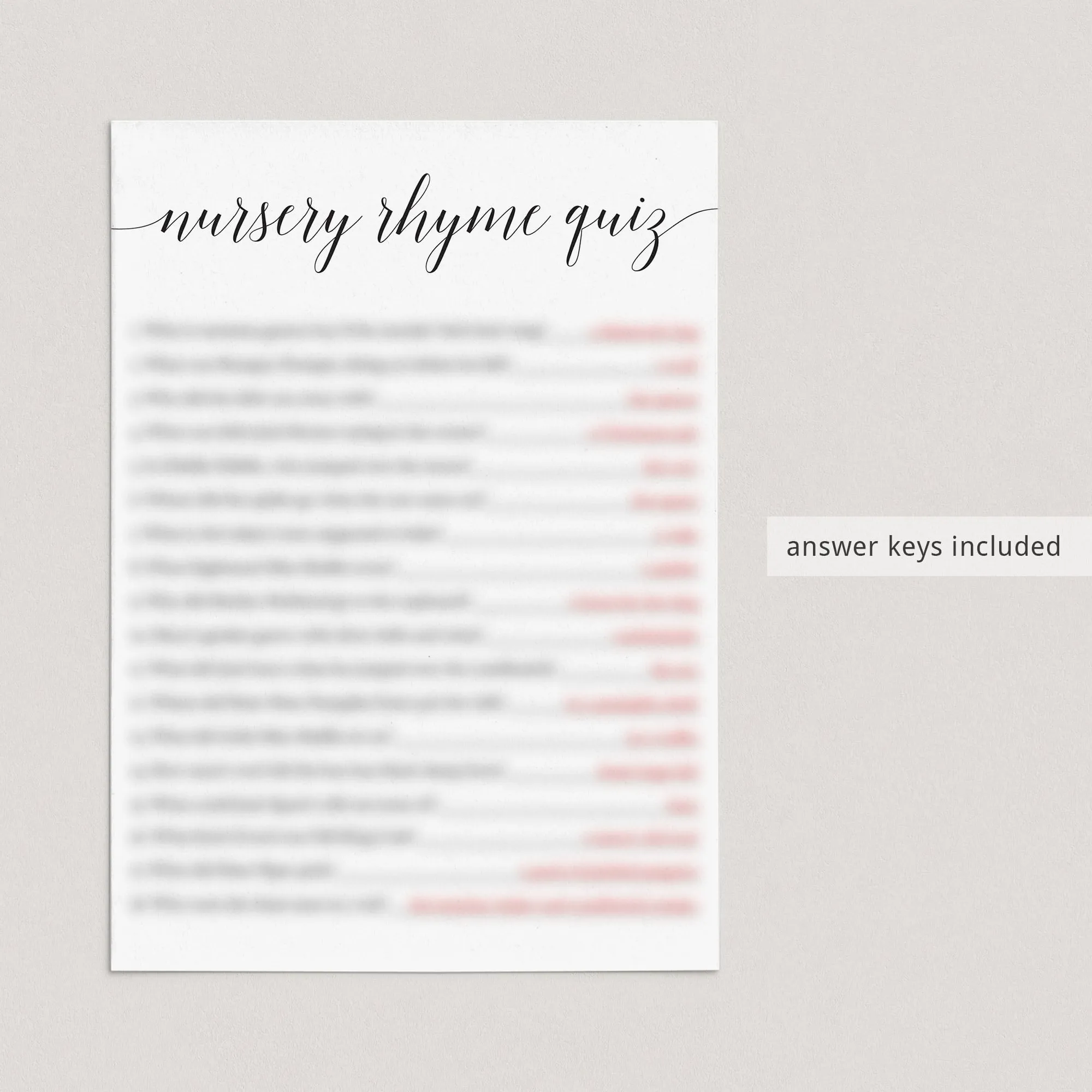 Minimalist Baby Shower Complete Bundle 19 Printables