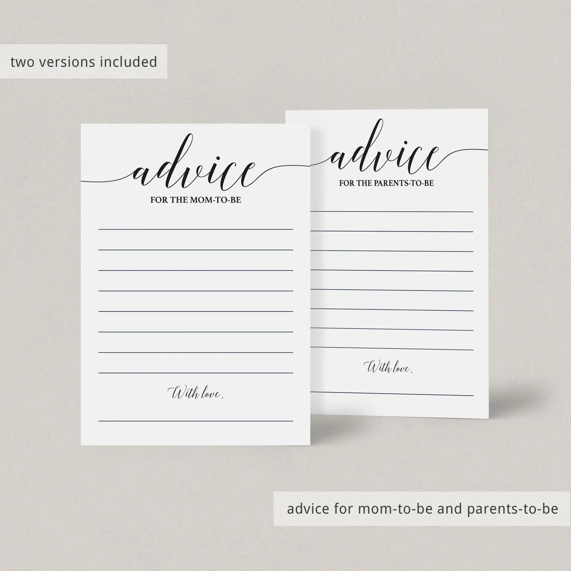 Minimalist Baby Shower Complete Bundle 19 Printables