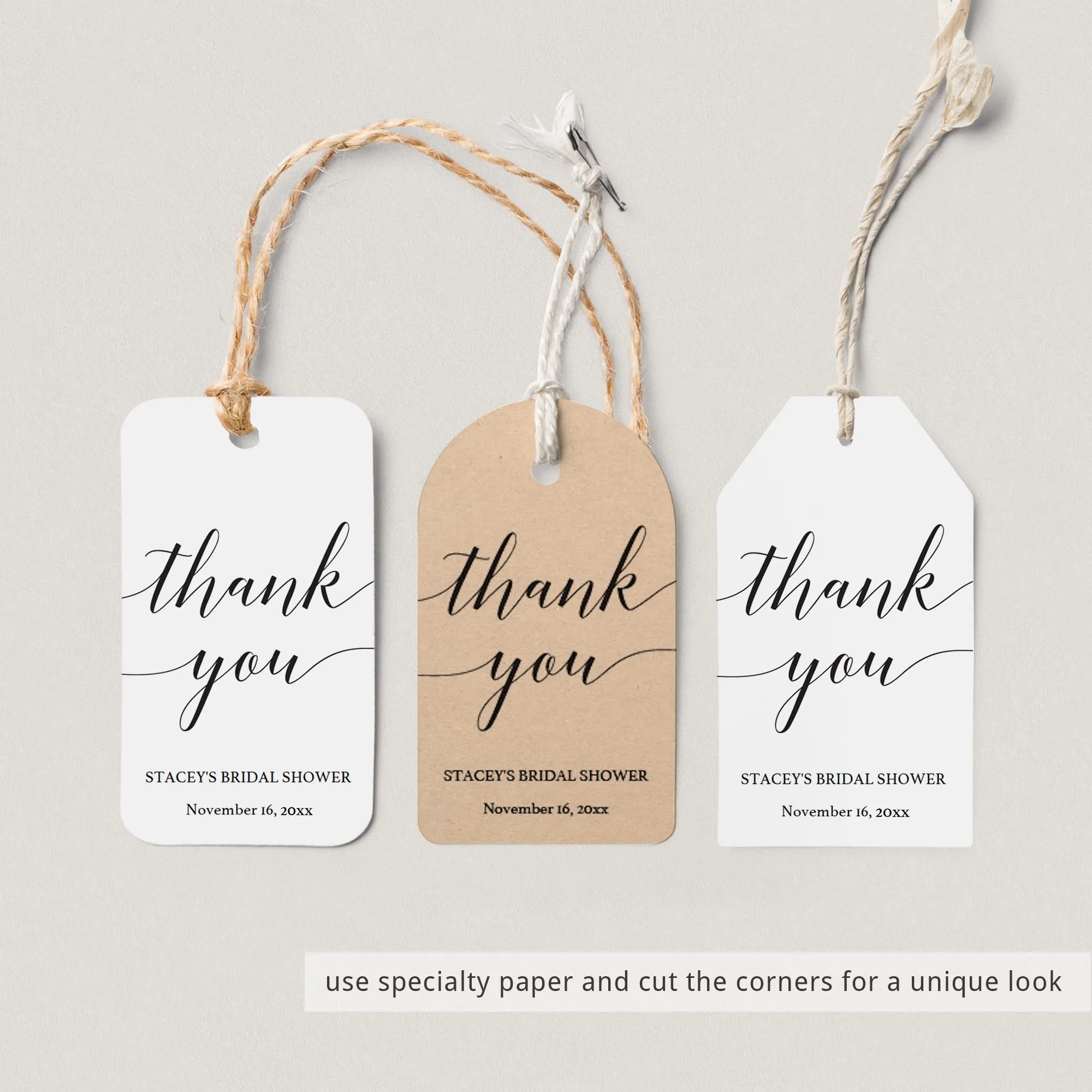 Minimalist Bridal Shower Bundle Black & White Calligraphy