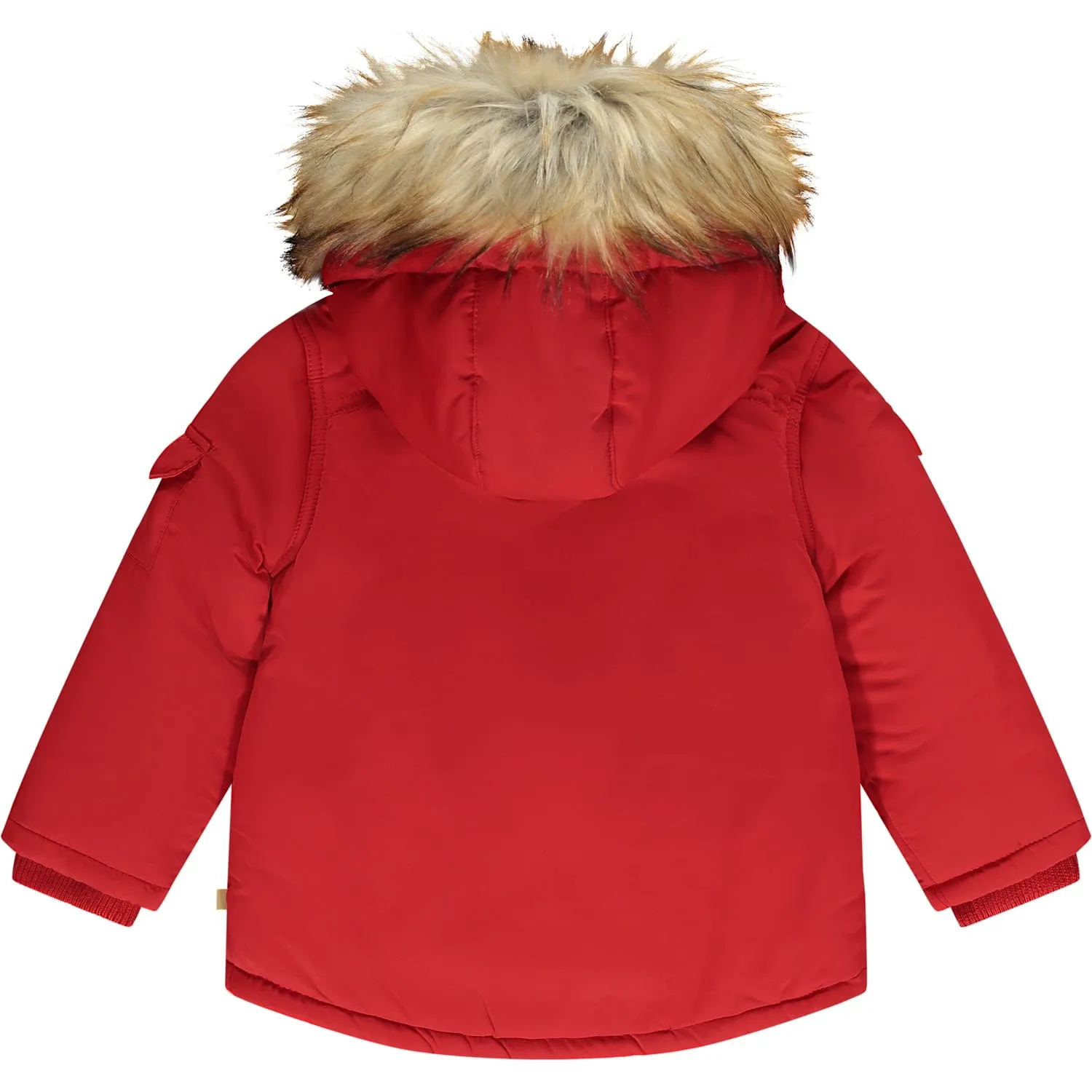 MITCH & SON - Findlay Faux fur Trim Jacket - Red