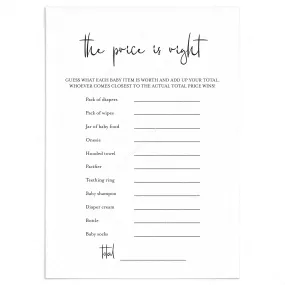 Modern Baby Shower Game The Price Is Right Download